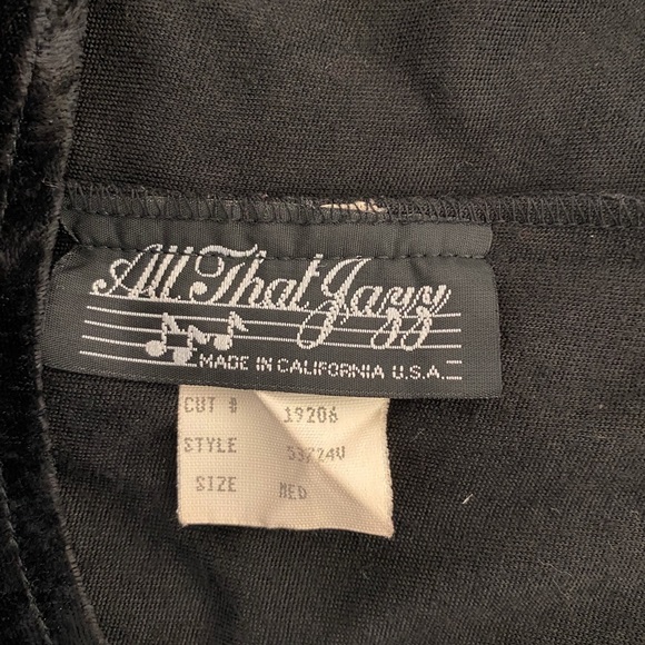 All That Jazz VTG Crushed Velvet Black Bodycon Sheath Dress Fits Like Small - Picture 6 of 8